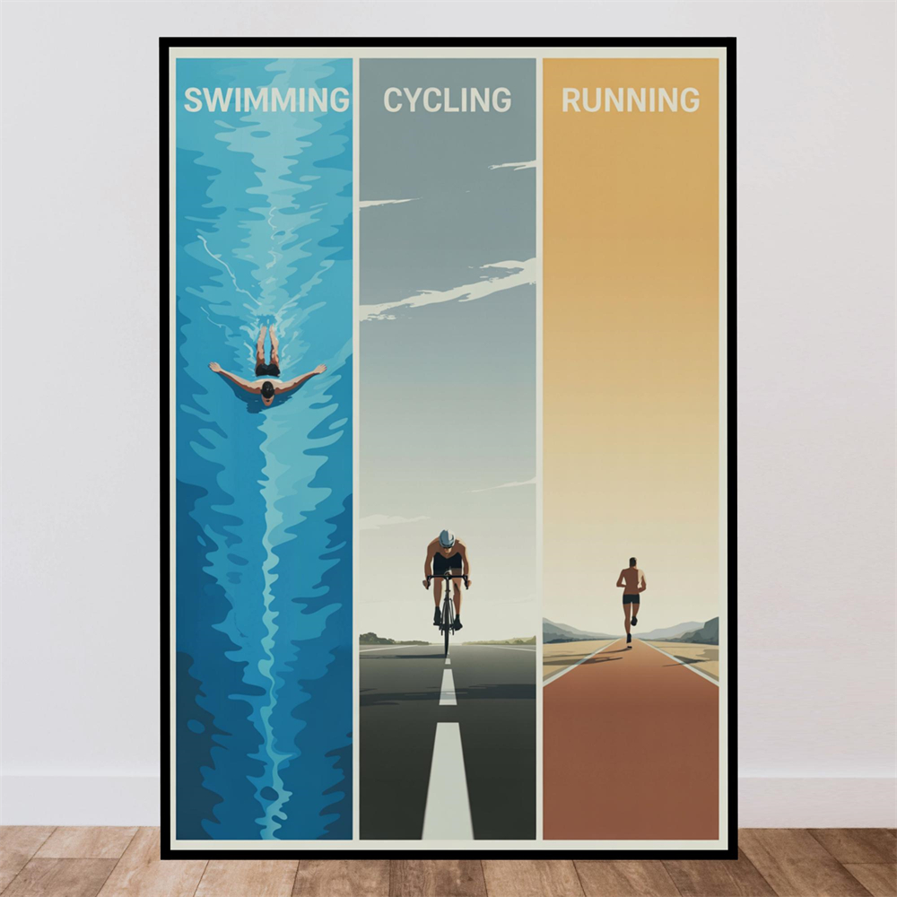 Outdoor Adventure Quotes - Zeit zum Fitnesstraining Poster Outdoor Wandkunst