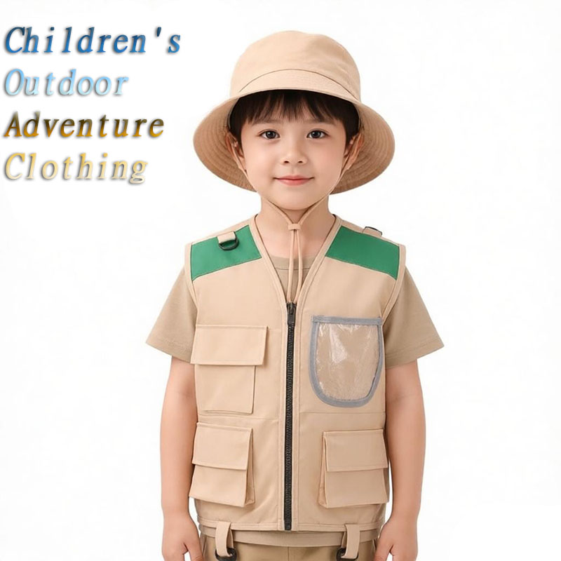Outdoor Youth Adventure - 2026 Neuer Kinder-Entdeckerhut mit Weste, Verkleidungsspiel,