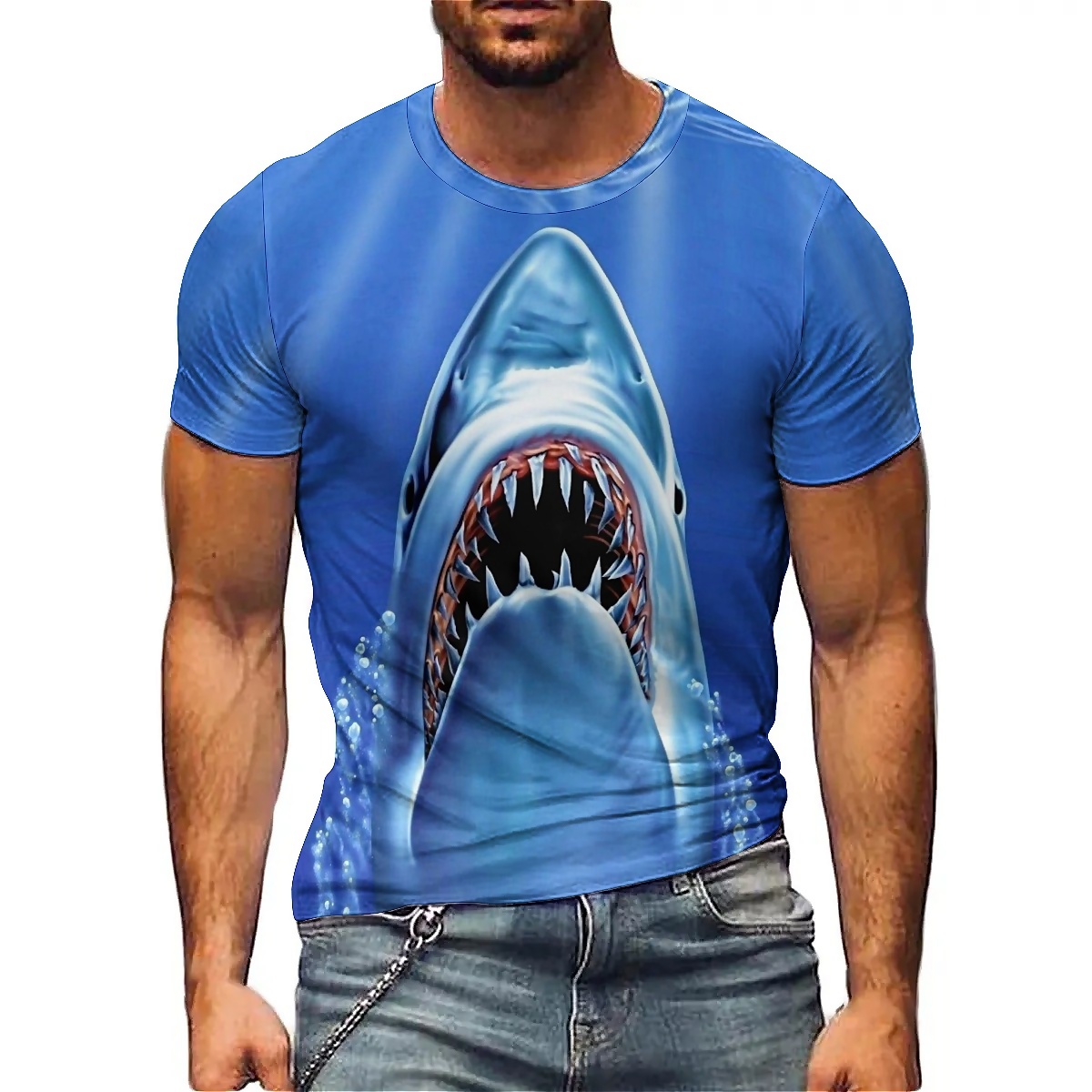 Outdoor Youth Adventure - Herren-T-Shirt im hawaiianischen Stil, Outdoor-Abenteuer, 3D-gedruckt,