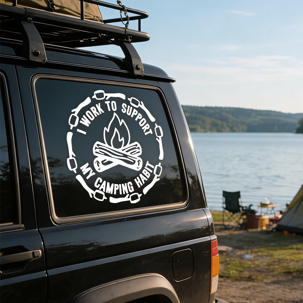 Lustiger Camping-Zitat-Autoauf – Outdoor Adventure Quotes Bewertung und Preis