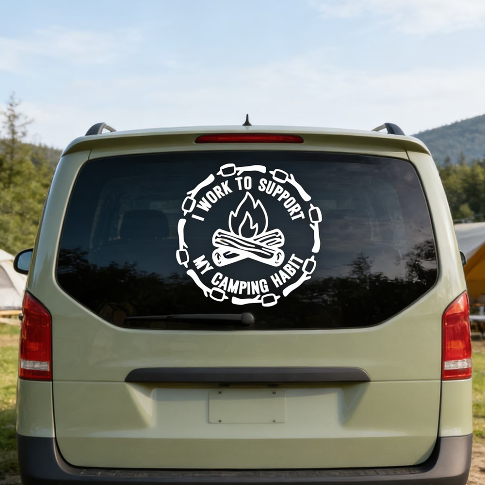 Lustiger Camping-Zitat-Autoauf – Outdoor Adventure Quotes Bewertung und Preis