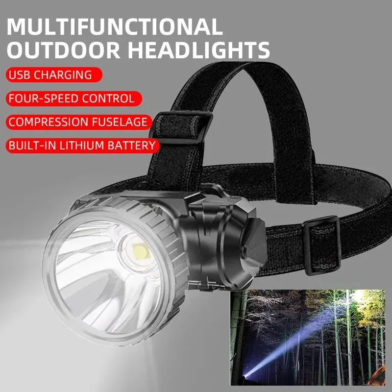 LED-starkes Licht, fünfköpfige – Headlamp Waterproof Rechargeable Bewertung und Preis